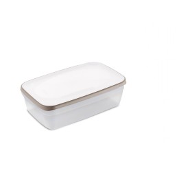 CONTAINER FRIGO CIAO FRESCO LT. 2,4 CAPAC ALB/DESCHIS DOVE GRI cm. 31,5x20x6h. CONTAINER FRIGO CIAO FRESCO LT. 2,4 CAPAC ALB/DESCHIS DOVE GRI