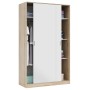 KIT ARMADIO 2 UȘI GLISANTE ROVERE-WHITE cm.120x50x200h.