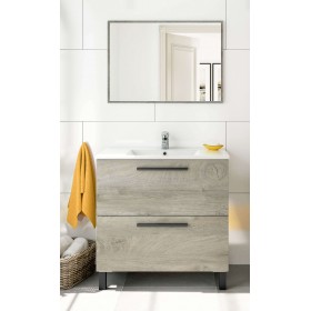 KIT MOBILE BAGNO ATHENA CON 2 CASSETTI cm. 80 ROVERE ALASKA
