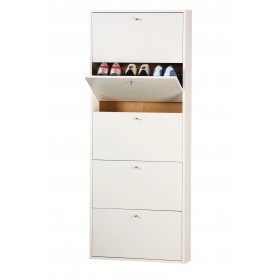 KIT SCARPIERA CON 5 RIBALTI cm. 65x15x164h. BIANCA 1307