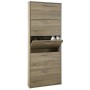 KIT RACK PANTOFI CU 5 CLAPETE cm. 65x15x164h. ROVERE