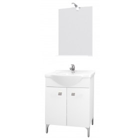 MOBILE BAGNO BIANCO DESY cm.57 COMPLETO