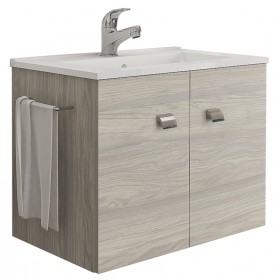 MOBILE BAGNO ERIKA SPECCHIO ROVERE GRIGIO