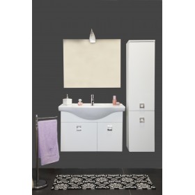 MOBILE BAGNO SOSPESO BRILLO cm. 85 BIANCO