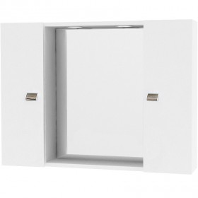 SPECCHIO DA BAGNO MODULO 198 CON 2 ANTE BIANCO