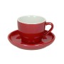 Tognana Portelan Pack 6 cesti cafea cu placa colortek rosu