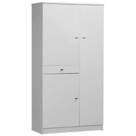 MOBILE BIANCO LACCATO CON 3 ANTE E 1 CASSETTO cm. 77x34x147h. 322TL