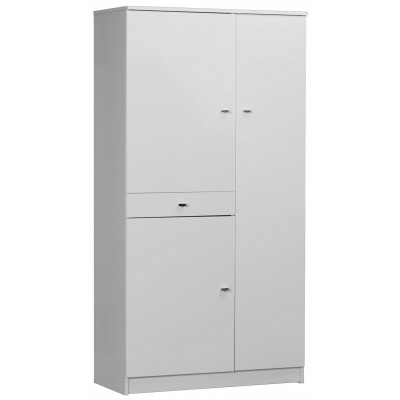 MOBILE BIANCO LACCATO CON 3 ANTE E 1 CASSETTO cm. 77x34x147h. 322TL