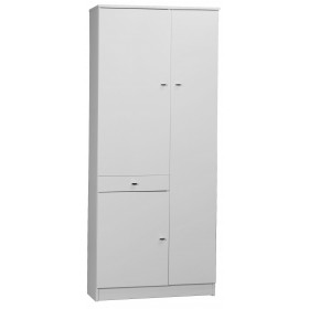 MOBILE BIANCO LACCATO CON 3 ANTE E 1 CASSETTO cm. 77x34x183h 323TL