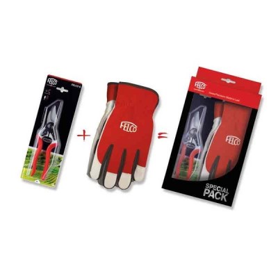 SET FELCO CON FORBICE FELCO 6 CON GUANTI KIT OROGINALE