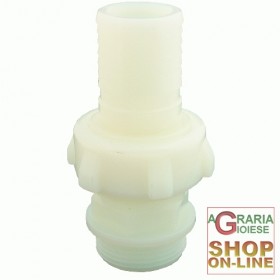 RACCORDO IN NYLON DIRITTO TRE PEZZI 35 X 1 POLL. ART. 2044