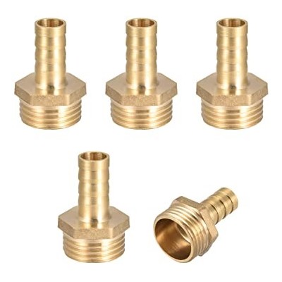 RACCORDO GIUNTATUBI MASCHIO IN OTTONE 1/2 X 8 MM.