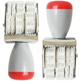 Timbro Datario Manuale Datario in Gomma Cm. 7,5x3