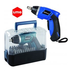 HU-FIRMA AVVITATORE A BATTERIA   HU-AV36/LI CON KIT-55 PZ 3,6V 1,3AH