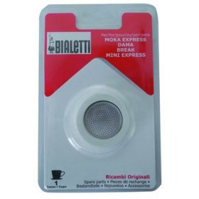 BIALETTI 3 GUARNIZIONI CON PIASTRA PER CAFFETTIERA 2 TAZZA