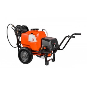 STOCKER POMPA CARRELLATA PER IRRORAZIONE A BATTERIA CON SERBATOIO LT. 80 12 VOLT