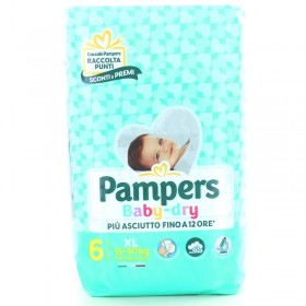 PAMPERS BABY DRY 6 XL 15-30 Kg 15 PZ.