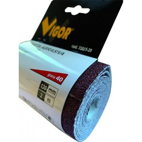 CARTA ABRASIVA VELCRATA VIGOR 120 MM 2 METRI 60 G