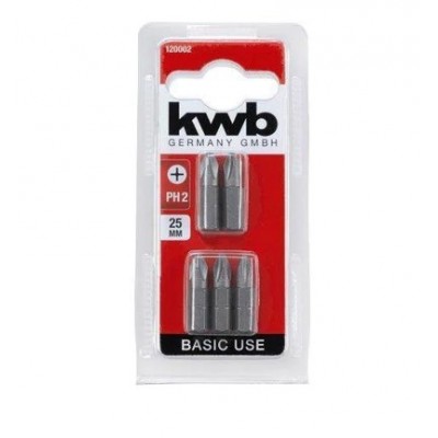 KWB BIT DI AVVITATURA BASIC USE PH2 MM. 25 PZ. 5