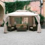 GAZEBO IN ALLUMINIO SAHARA mt.3x4 TELO ECRÙ