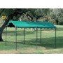 GAZEBO IN METALLO mt.3x4 CARPORT COLORE VERDE