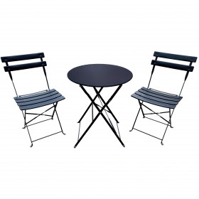 SET BISTRO GIOTTO NERO SATINATO