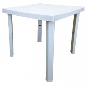 TAVOLO GARDEN FIGARO cm.80x80 COLORE BIANCO