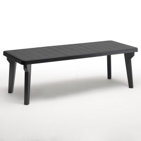 TAVOLO RESINA BERGEN cm 160-220x90x74h.