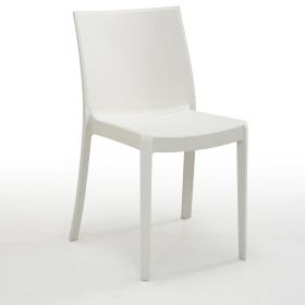 SEDIA RESINA PERLA COLORE BIANCO