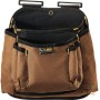 BORSA CARPENTIERE 2 TASCHE IN TESSUTO CANVAS COLORE MARRONE