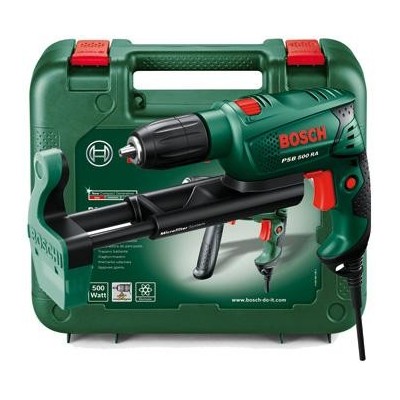 BOSCH TRAPANO A PERCUSSIONE PSB500 RA WATT. 500 CON VALIGETTA