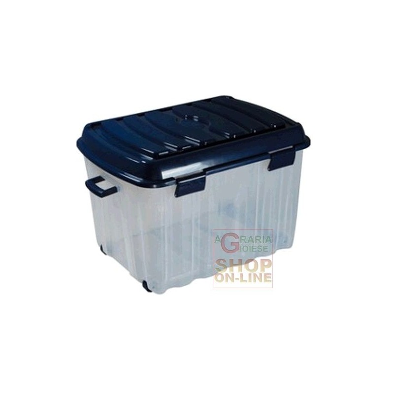 BOX VOYAGER IN PLASTICA CON COPERCHIO RUOTE E