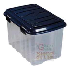 BOX CASSA IN PLASTICA CON COPERCHIO E RUOTE LT. 54