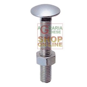 BULLONI ZINCATI A LEGNO CON DADO TTQST UNI-5732 8 X 40 PZ. 10