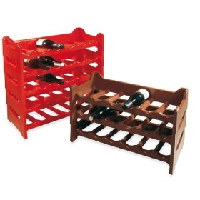 PIVNIȚĂ DE STICLĂ DIN PLASTIC STIVUIBIL 6 LOCURI MARO