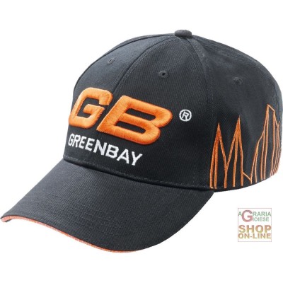 CAPPELLINO 100% COTONE CON VISIERA LOGO GB COLORE NERO