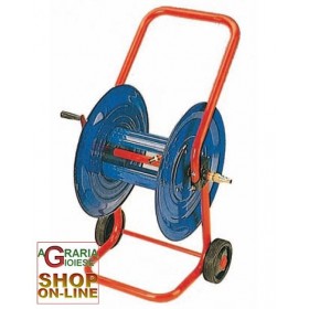 CĂRUCIOR CU TAMBUR FURTUN METALIC PENTRU ȚEAVĂ DE GRĂDINĂAGGIO