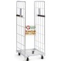 CARRELLO CON 2 SPONDE ZINCATO ROLL CONTAINER CM. 80x71x180h