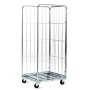 CARRELLO CON 3 SPONDE ZINCATO ROLL CONTAINER CM. 80x71x180h