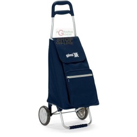 CARRELLO PORTASPESA GIMI MODELLO ARGO BLU CM. 37 X 33 X 95,5