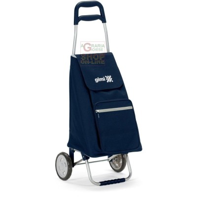 CARRELLO PORTASPESA GIMI MODELLO ARGO BLU CM. 37 X 33 X 95,5