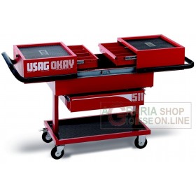 CĂRUCIORUL USAG SUPORT DE SCULE OK 511 V PENTRU OFFICINAAVI