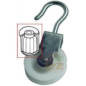 SCRIPETE CU RULMENT GALVANIZAT PIVOTANT NYLON DIAMETRU MM. 50