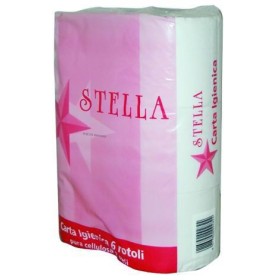 HÂRTIE IGIENICĂ pură STELLA CELULOZĂ 2 PLY CONF. 6 ROTOLI