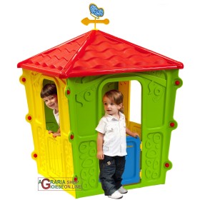 CASETTA PER BAMBINI IN RESINA TERMOPLASTICA COLORATA  CM. 108x108x152h CASETTA PER BAMBINI IN RESINA TERMOPLASTICA COLORATA CM.
