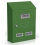 CASSETTA POSTALE VERNICIATA VERDE MODELLO CITY CM. 18x6x25h