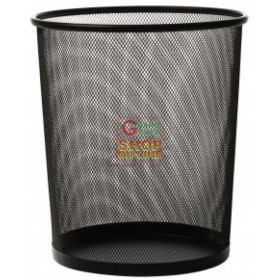 COȘ DE HÂRTIE PENTRU DEȘEURI NEGRE PENTRU CMDE BIROU. 27x30 h