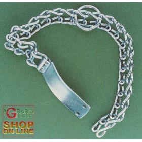 COLLARE PER CANI A SCALETTA IN FERRO ZINCATO TIPO MEDIO CM. 50