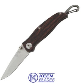 COLTELLO CHIUDIBILE MANICO LEGNO E GANCIO KBL 26568