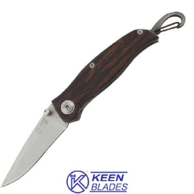 COLTELLO CHIUDIBILE MANICO LEGNO E GANCIO KBL 26568